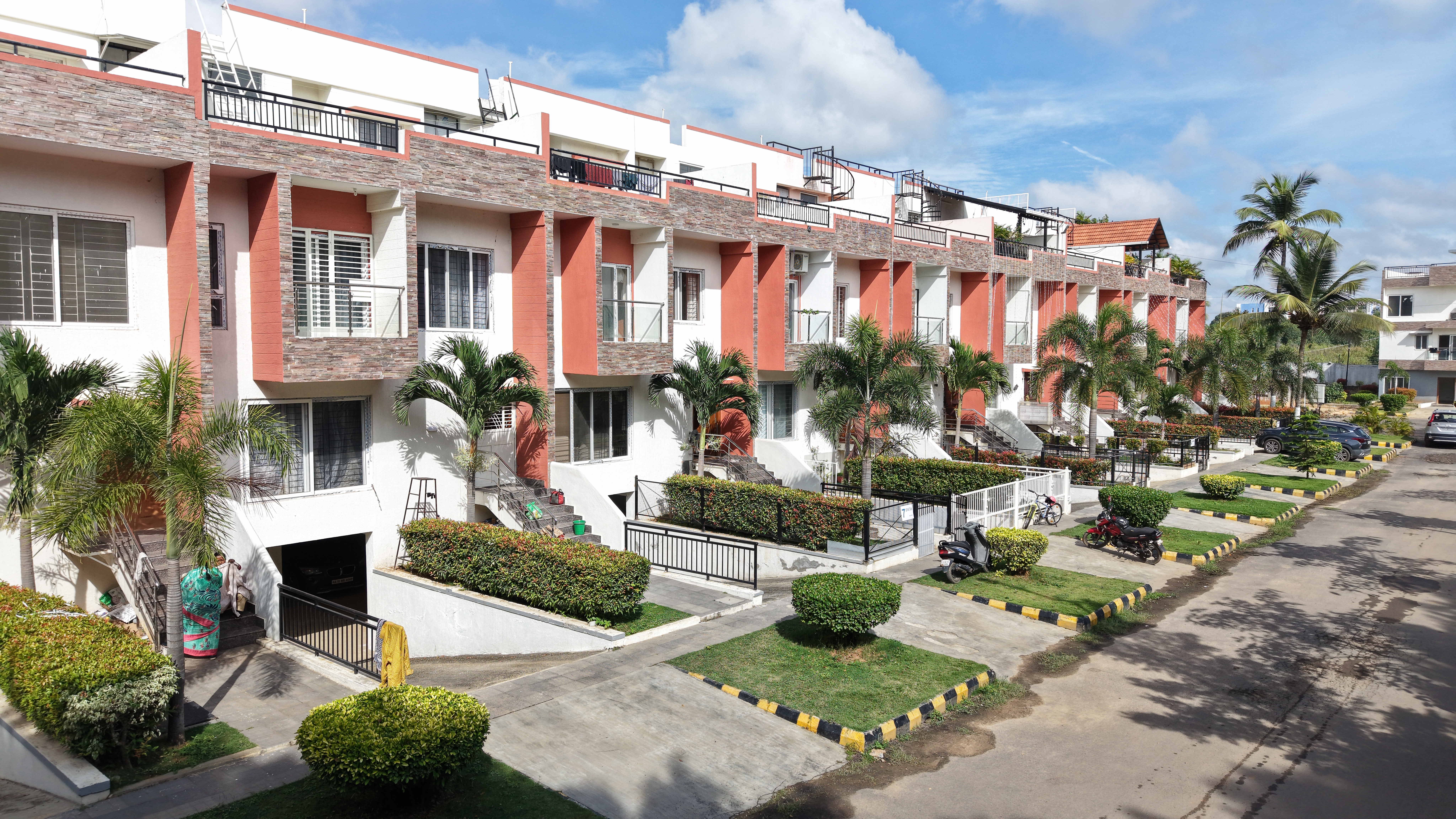 Villa Row Aerial View